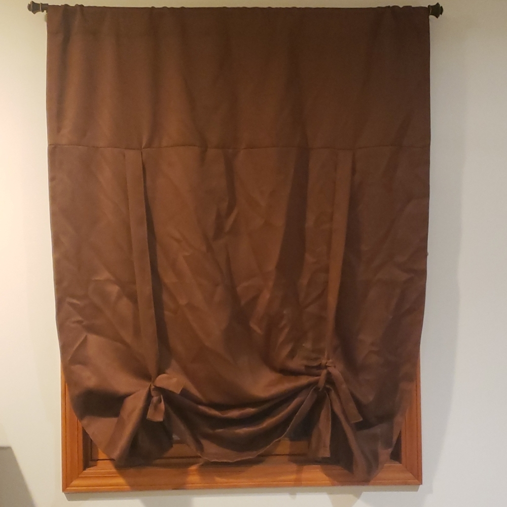 Room darkening curtains
